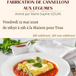 Cuisine italienne : fabrication de cannelloni aux légumes