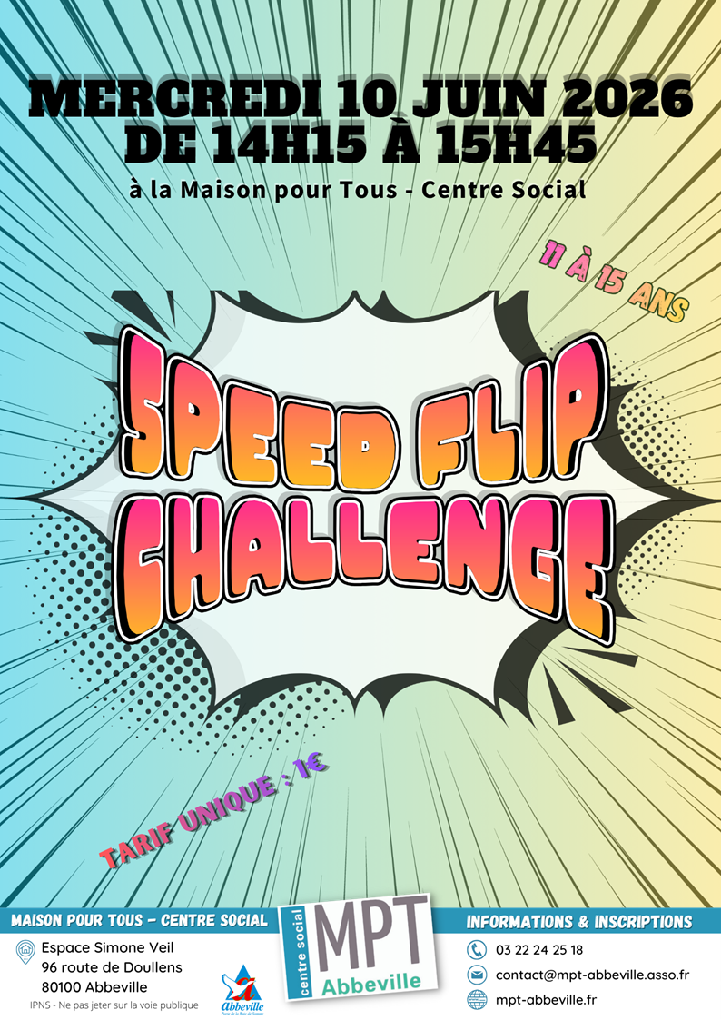 Atelier sportif : speed flip challenge