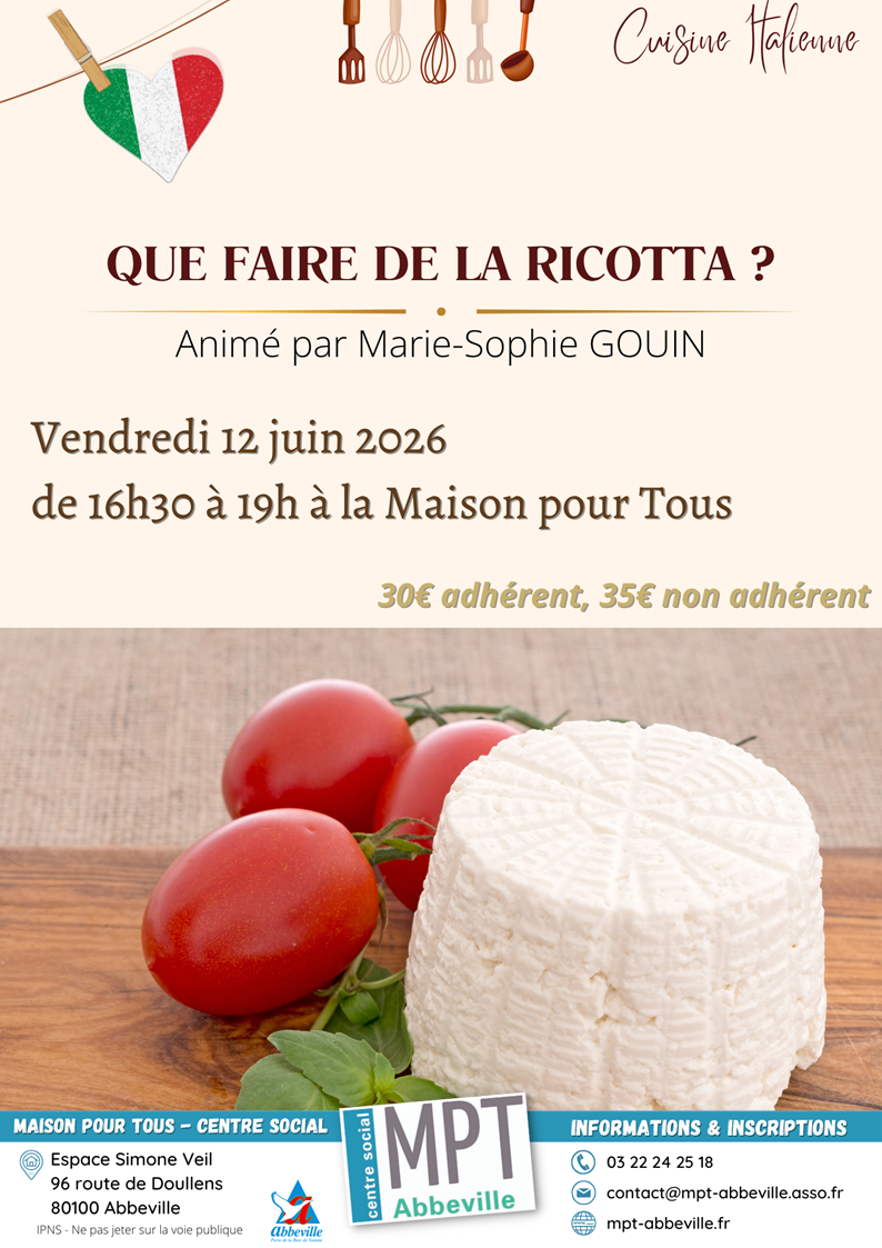 Cuisine italienne : que faire de la ricotta ?