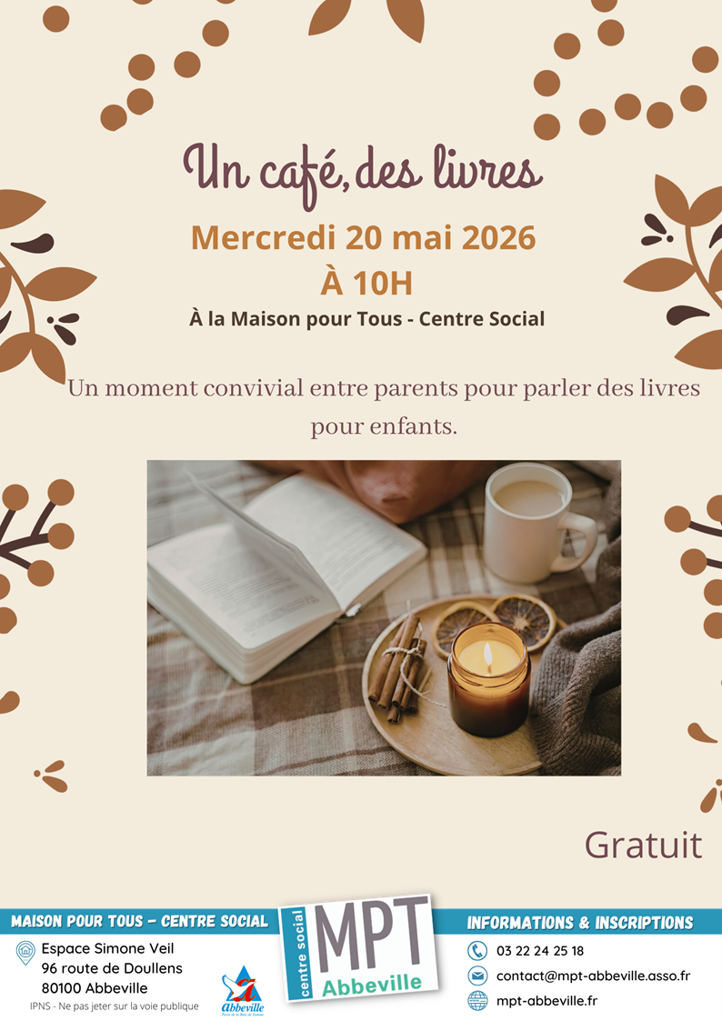 Un café, des livres
