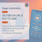 Stage multimédia : création d'un livre de recettes audio
