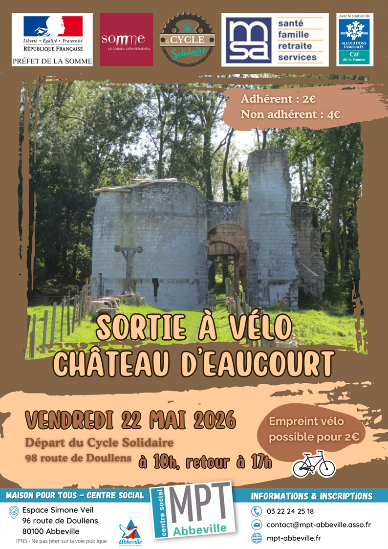 Sortie à vélo : château d'Eaucourt