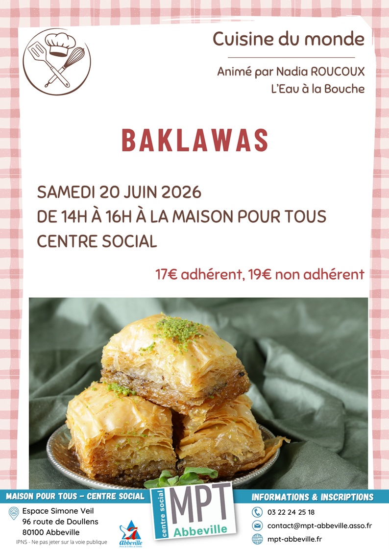 Cuisine du monde : Baklawas