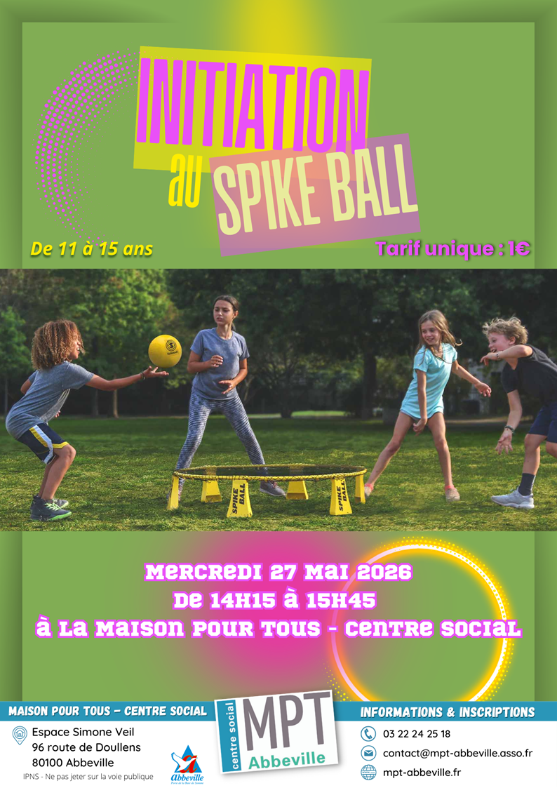 Atelier sportif : initiation au spike ball