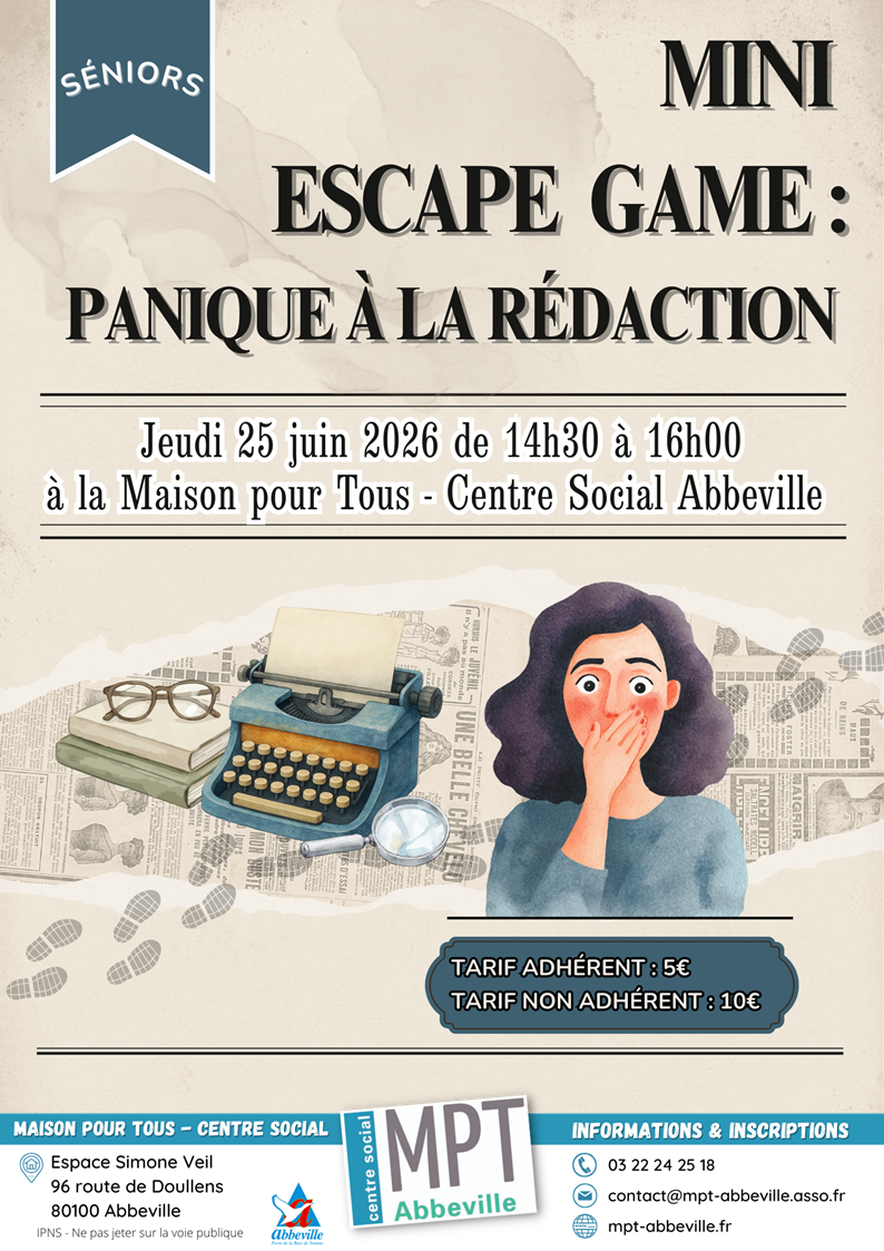Mini escape game : panique à la rédaction