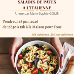Cuisine italienne : salades de pâtes à l'italienne
