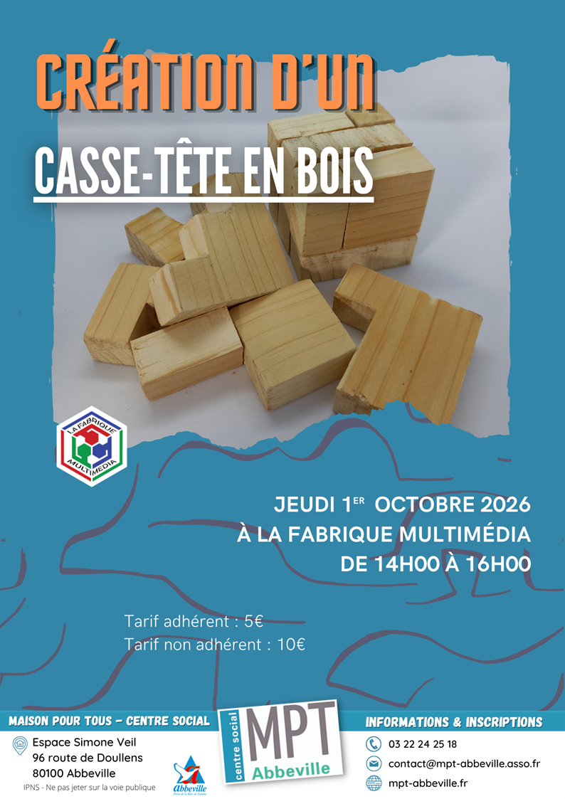 Création d'un casse-tête en bois