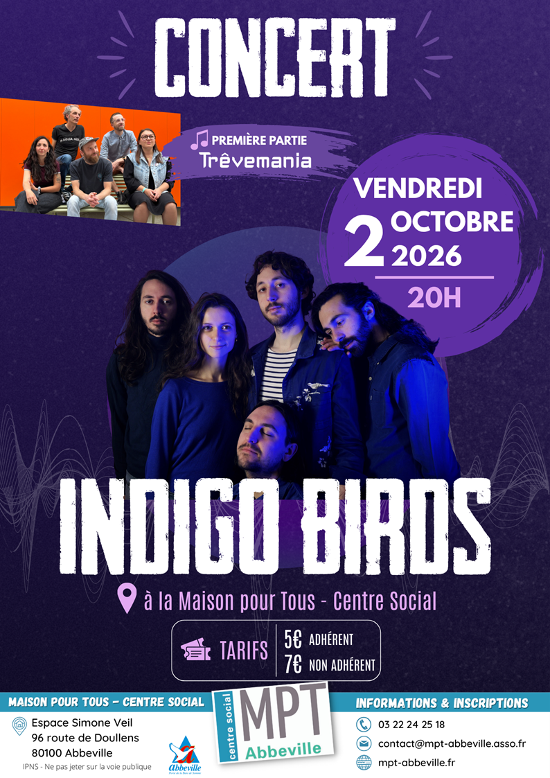 Concert : Indigo Birds + Trêvemania en première partie