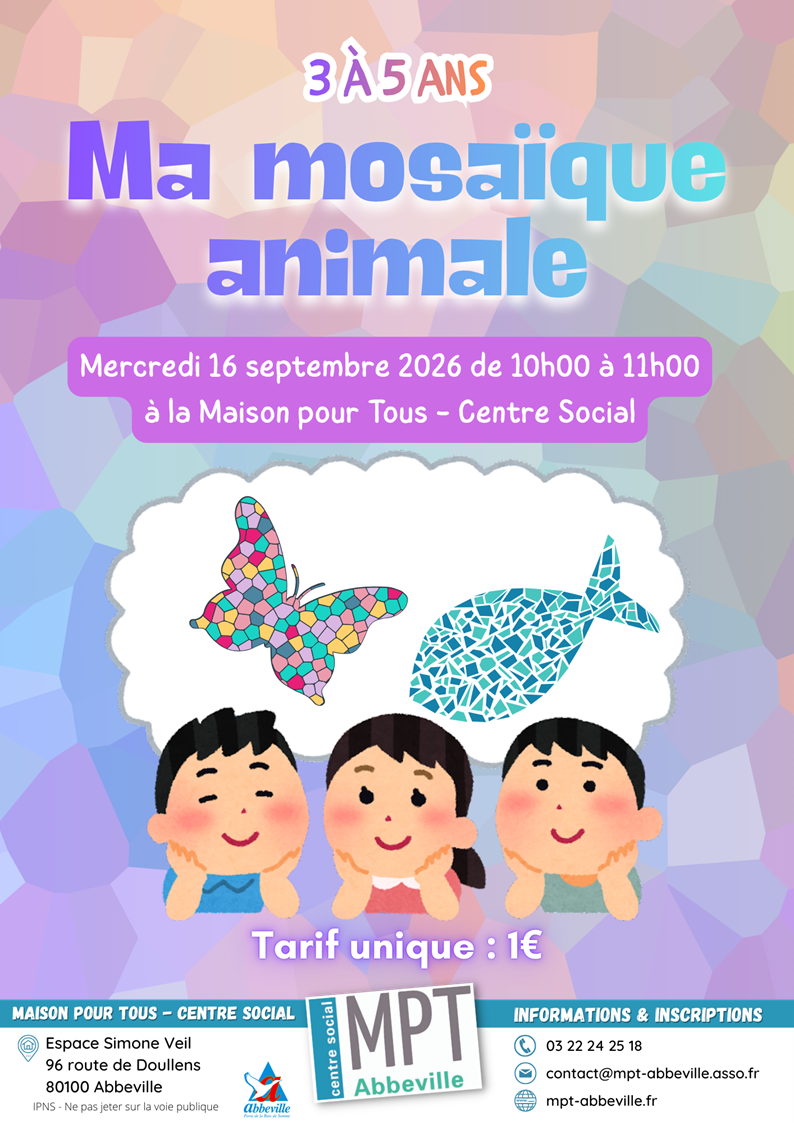 Ma mosaïque animale