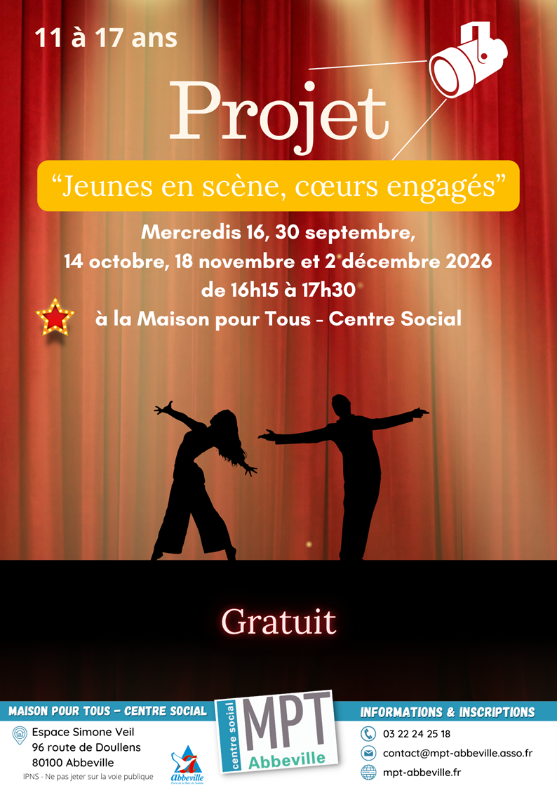 Projet "Jeunes en scène, cœurs engagés"