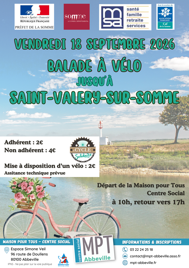 Balade à vélo jusqu'à Saint-Valery-sur-Somme