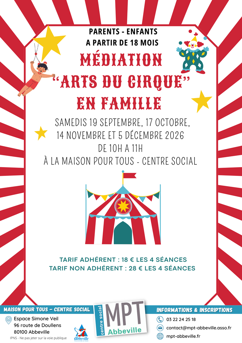 Médiation "arts du cirque" en famille