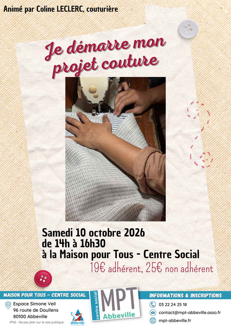 Je démarre mon projet couture