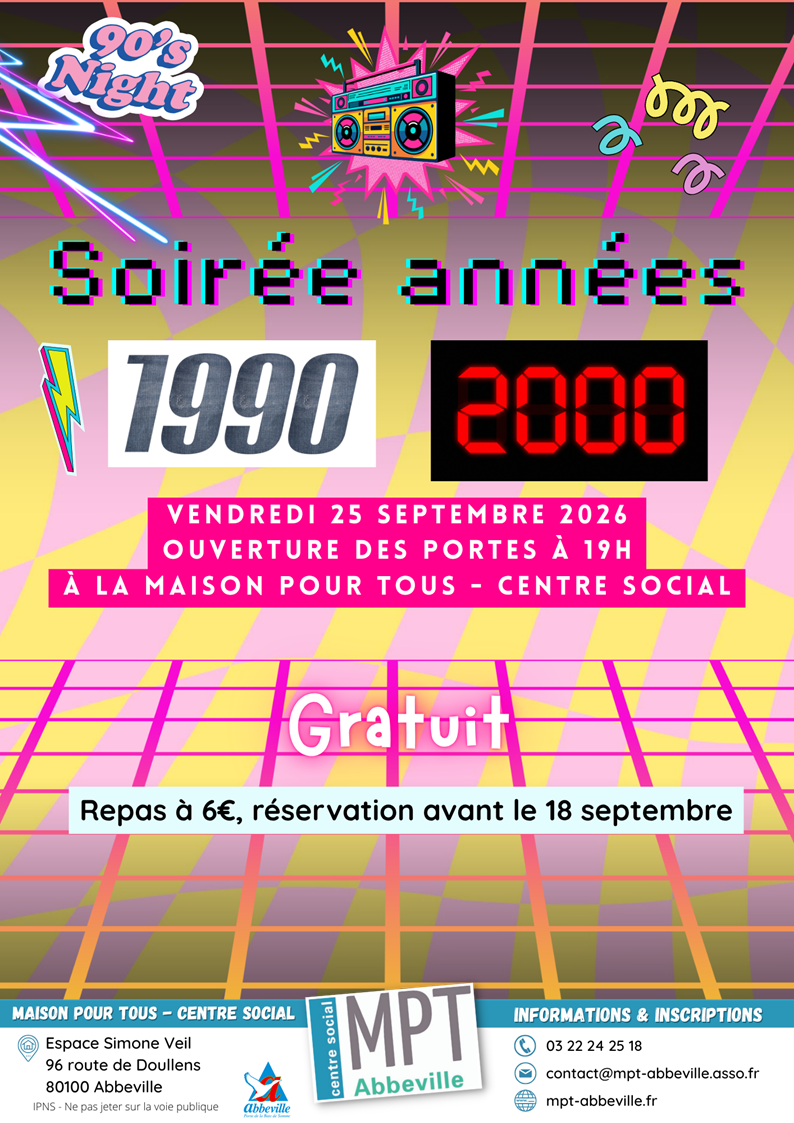 Soirée années 90/2000