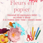 Fleurs en papier