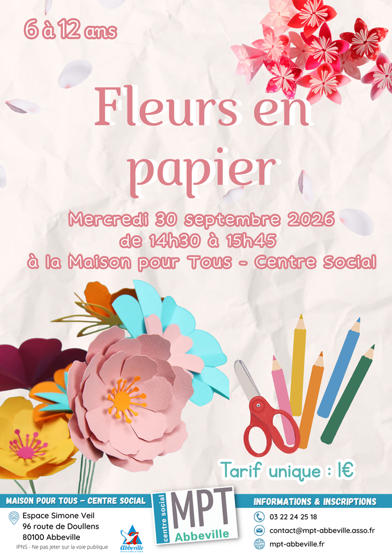 Fleurs en papier