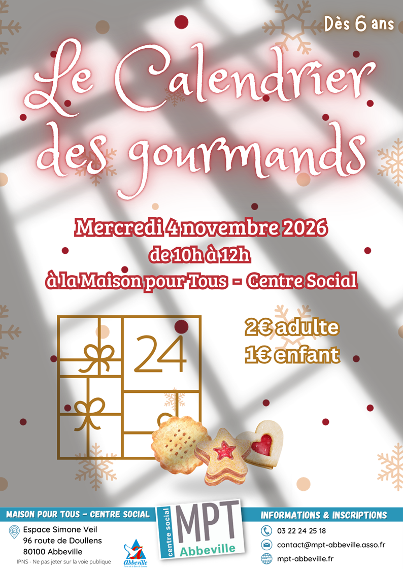 Le calendrier des gourmands