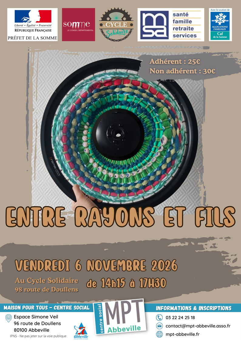 Cycle Solidaire : entre rayons en fils