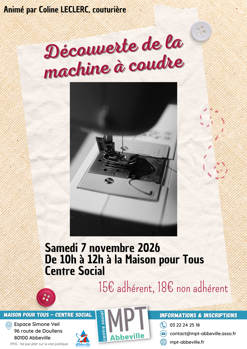 Découverte de la machine à coudre