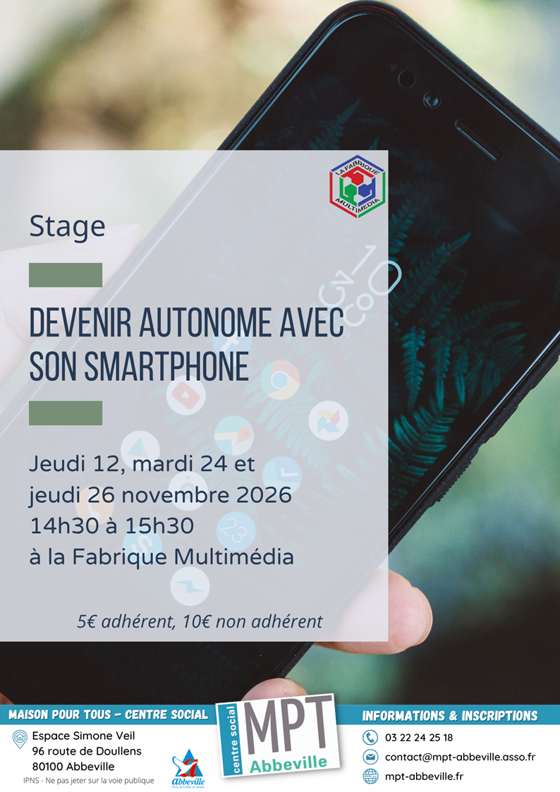 Stage multimédia : devenir autonome avec son smartphone