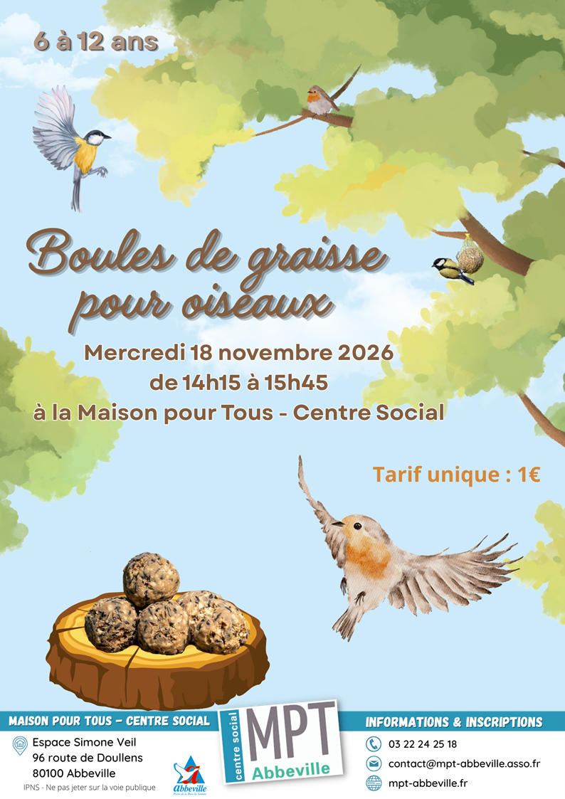 Boule de graisse oiseaux