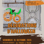 Cycle Solidaire : décorations d'Halloween