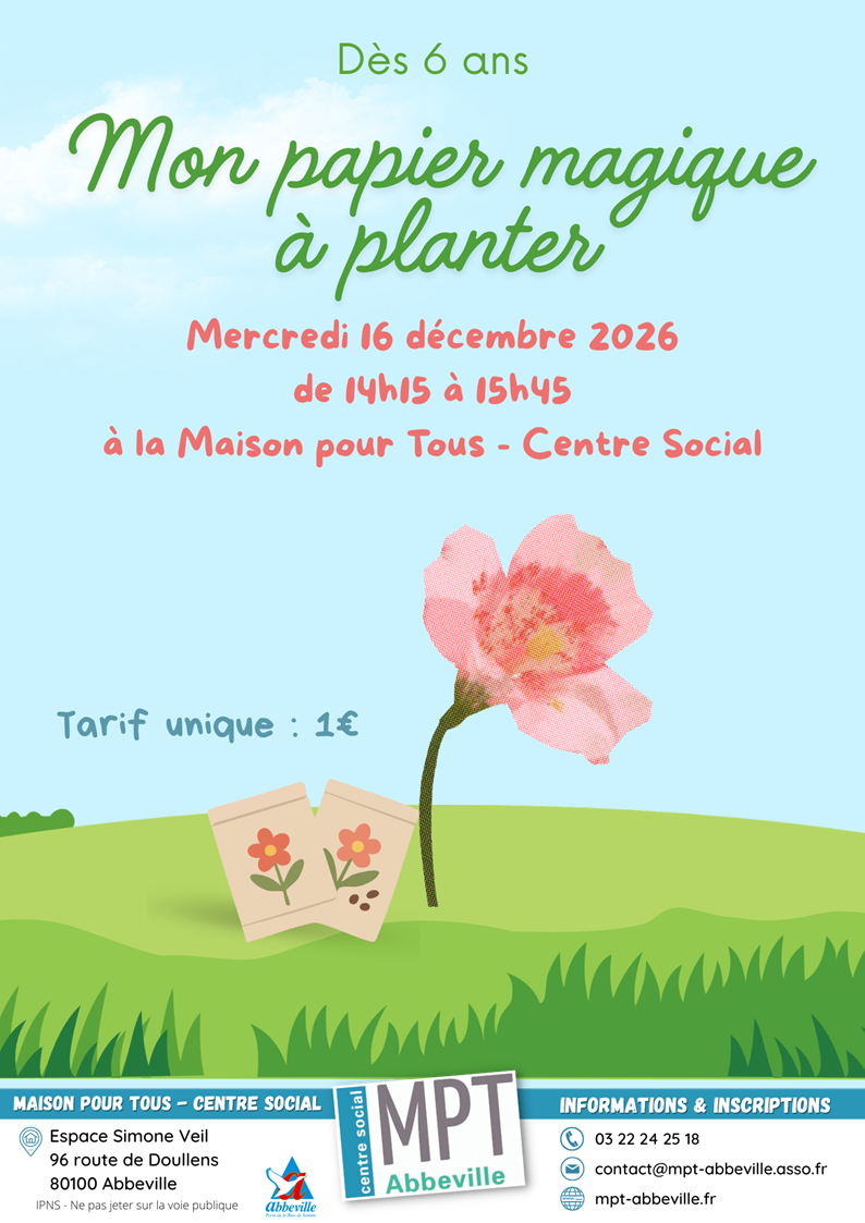 Mon papier magique à planter